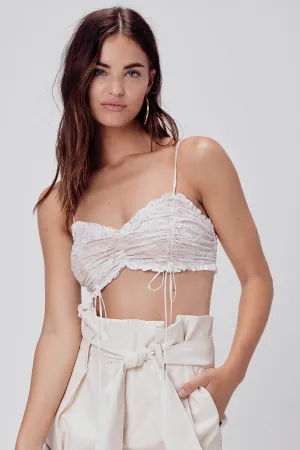 Verbena Lace Shirred Tank