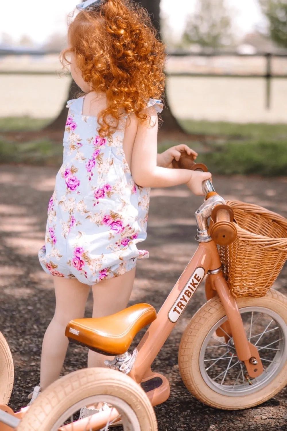 Vintie Summer Overalls - Isla Rose in Sky Blue