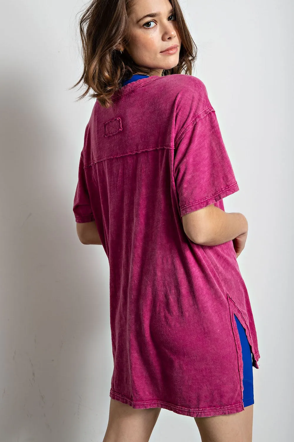 'Wash Away' Top - Magenta