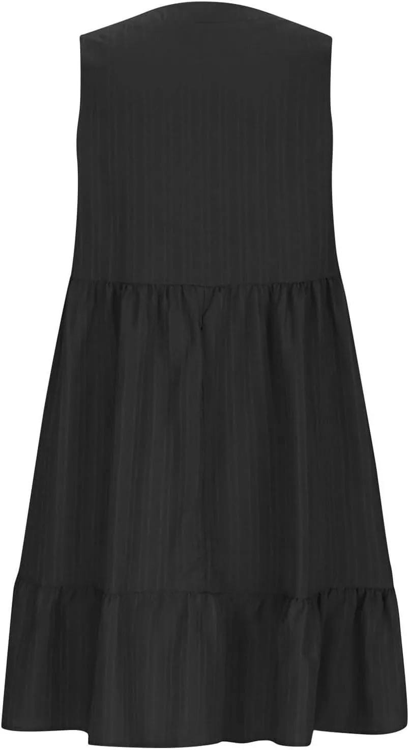 Women's Casual Dress Summer Tank Dress Sleeveless Summer Dresses for Women 2025 Elegant Classy Plus Size Dresses