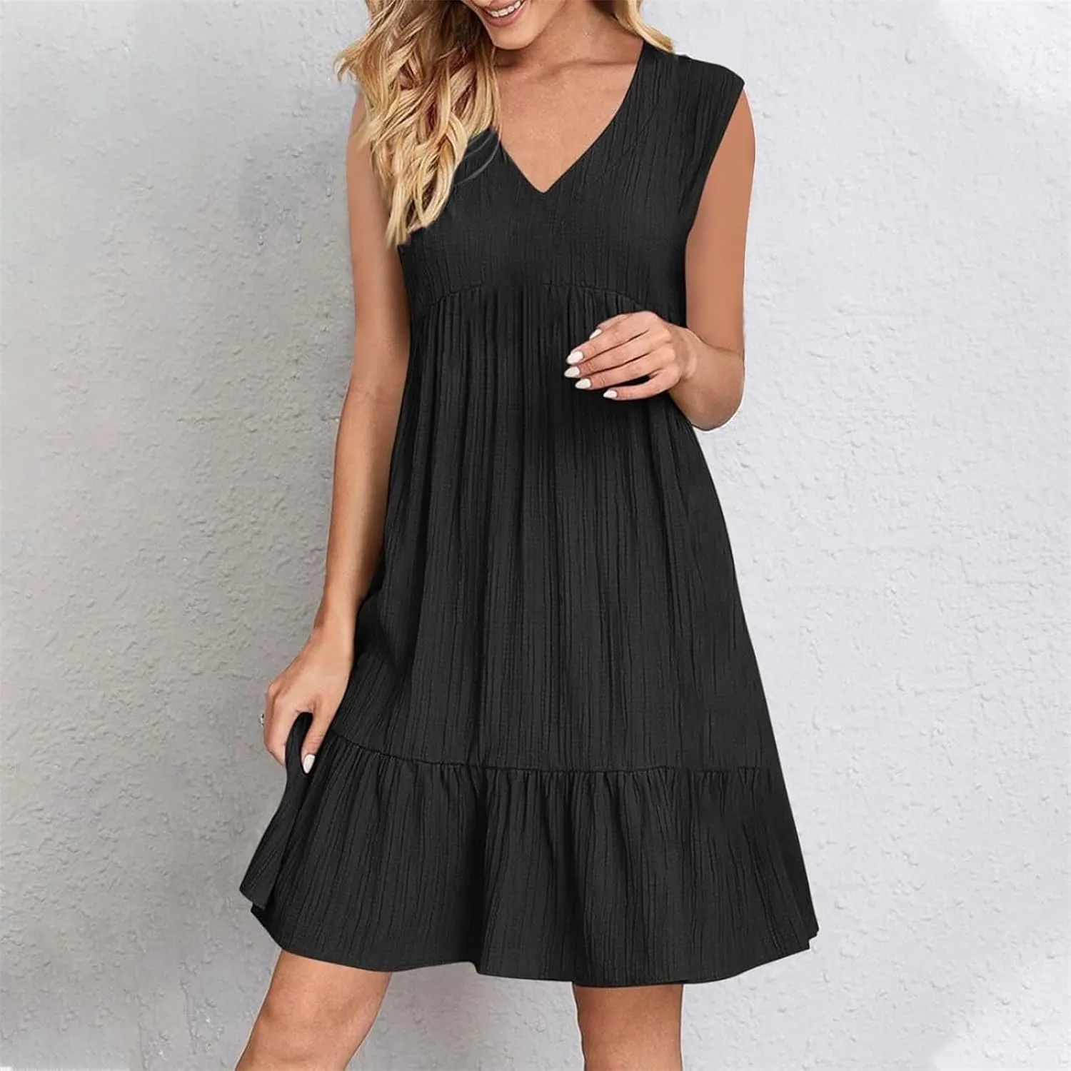 Women's Casual Dress Summer Tank Dress Sleeveless Summer Dresses for Women 2025 Elegant Classy Plus Size Dresses