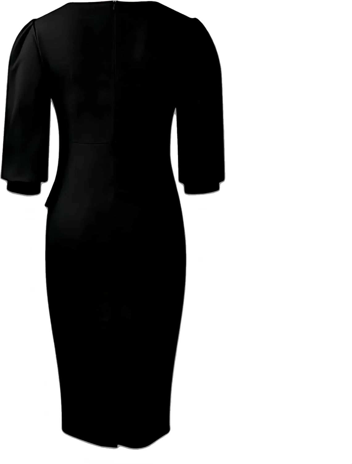 ZVO Midi Dress for Women Pencil Dress Fashion Work Dress Elegant Church Dress High Waist Outfits